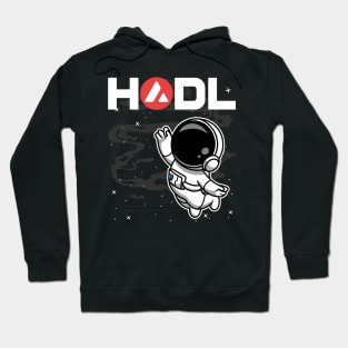 HODL Astronaut Avalanche AVAX Coin To The Moon Crypto Token Cryptocurrency Blockchain Wallet Birthday Gift For Men Women Kids Hoodie